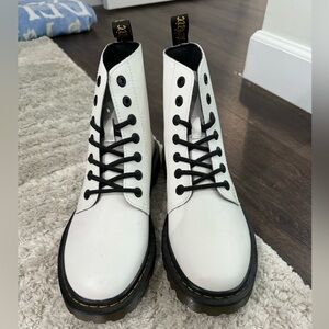 White Dr. Martens Boots